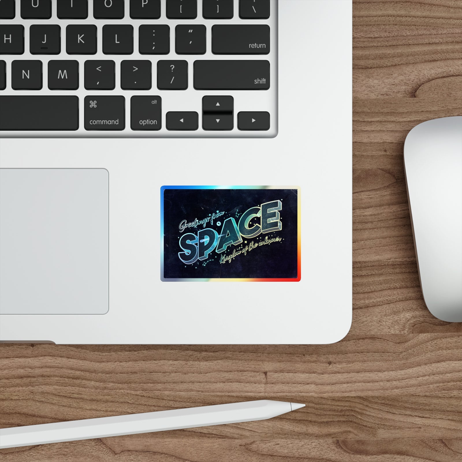 Greetings From Space - Holographic Die-cut Stickers Paper products Creator Collective