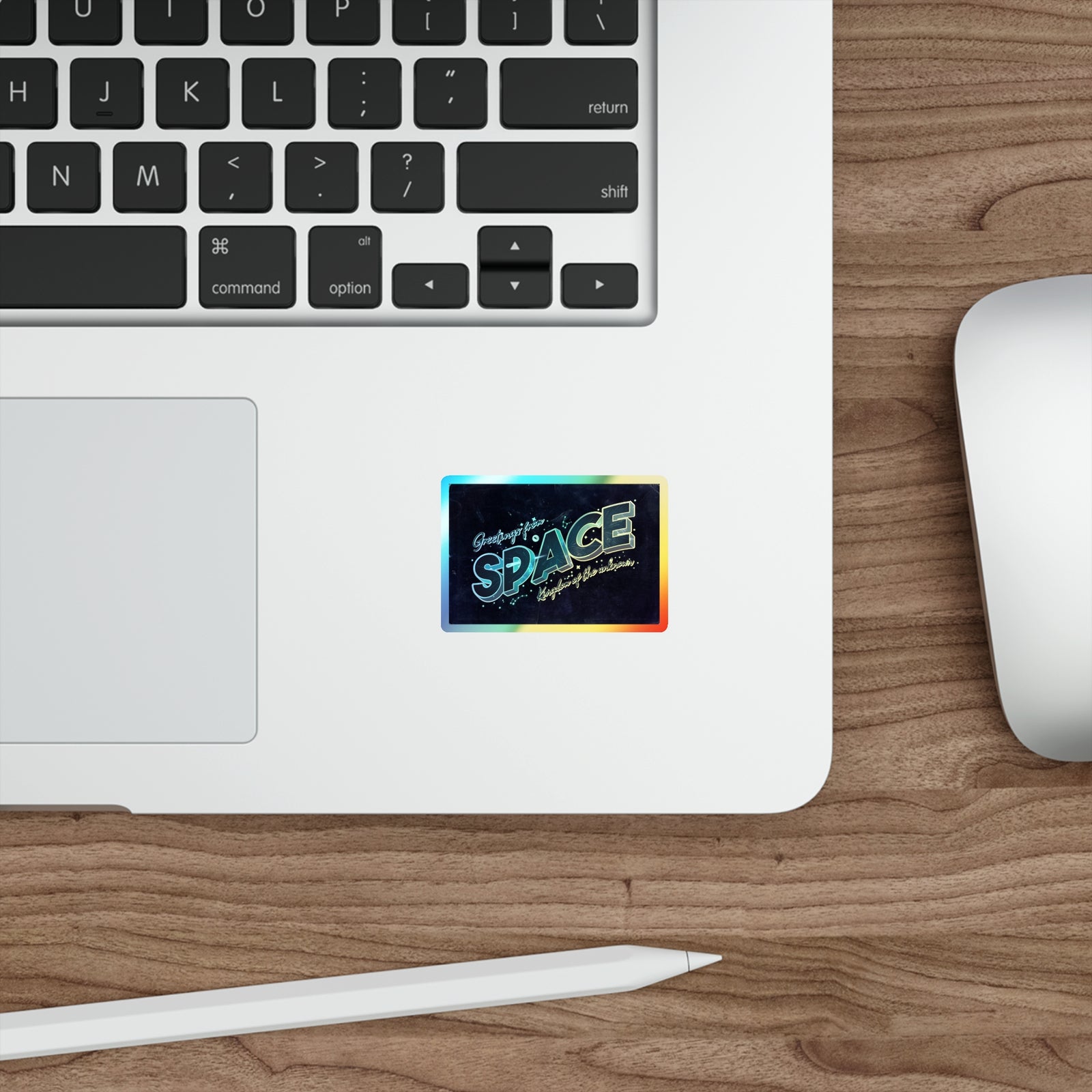 Greetings From Space - Holographic Die-cut Stickers Paper products Creator Collective