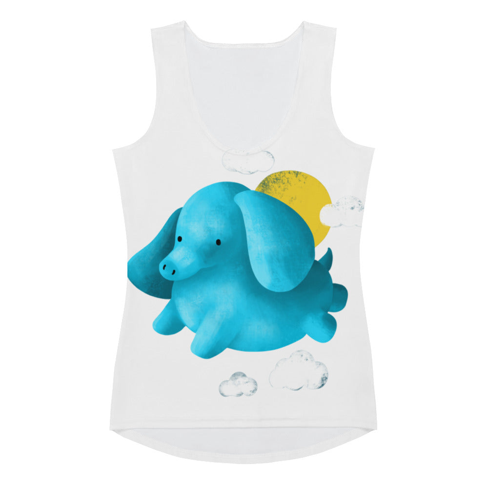 Elephant - Women's Fitted Tank Top All Over Prints Creator Collective XS