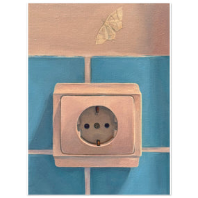White Moth - Premium Matte Paper Poster 15x20 cm / 6x8″