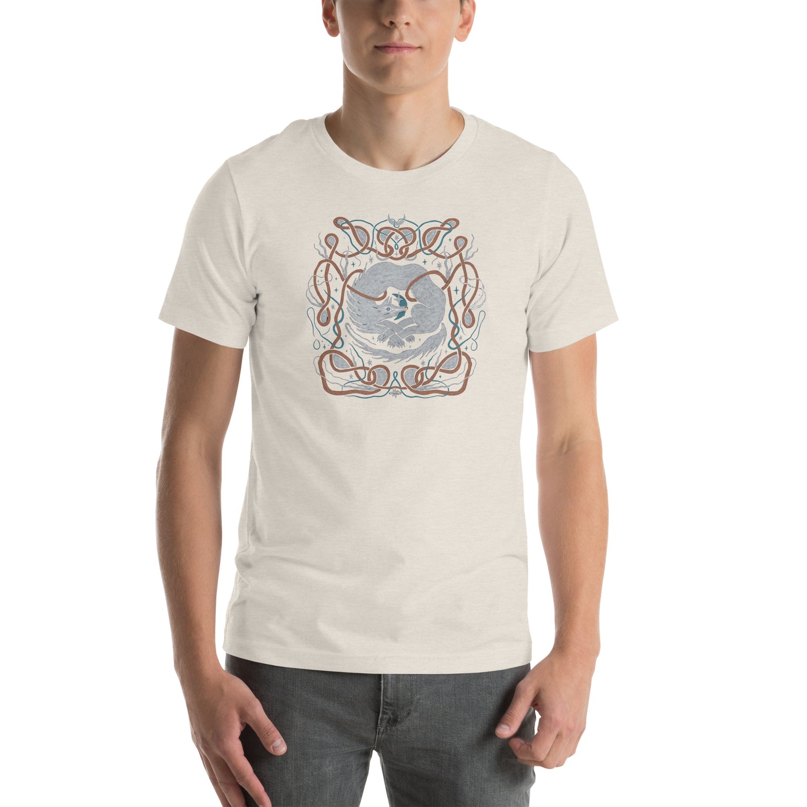 Milo Comfort Tee - Bella Canvas 3001 Printed T-shirt Creator Collective Heather Dust S